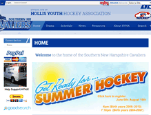 Tablet Screenshot of cavaliershockey.org